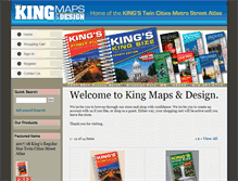 Tablet Screenshot of kingmapsanddesign.com